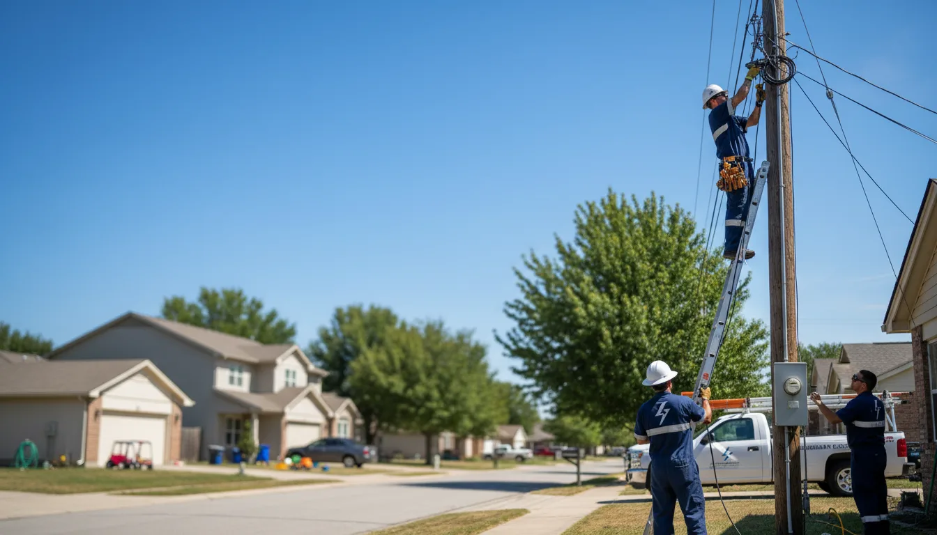 Residential electrician providing installation services in Persia, IA